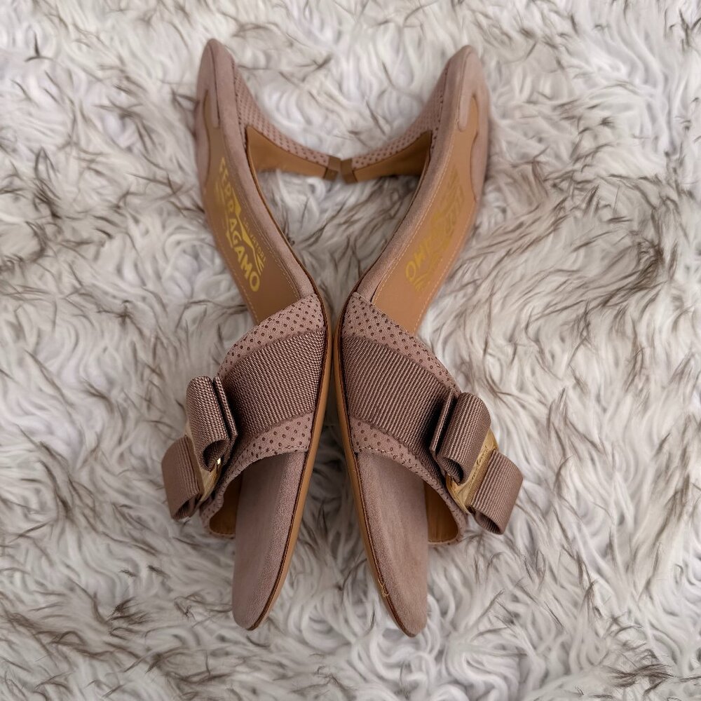 Salvatore Ferragamo Women's Vintage Kitten Heels |  Size 6.5 | Never Worn - Picture 3 of 16